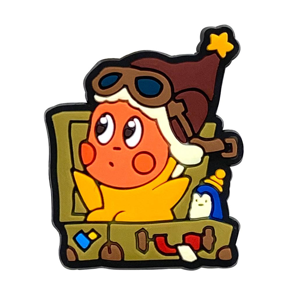 10pcs Cartoon Yellow Star Character PVC Shoe Accessories, DIY Waterproof Detachable Sandal Strap, Kids Christmas Gift, Party Style 10pcs Cartoon Yellow Star Character PVC Shoe Accessories, DIY Waterproof Detachable Sandal Strap, Kids Christmas Gift, Party Style