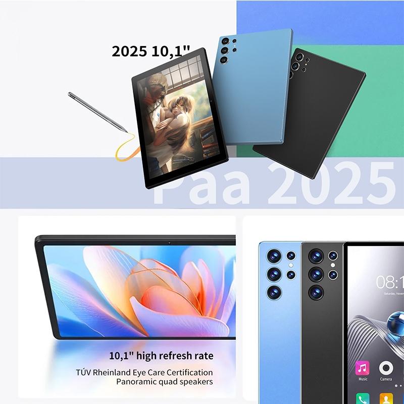 Global Version 5g 10.1 Inch Touchscreen Tablet PC, Android 13.0 System, 4GB RAM 64GB Storage, 5mp & 8mp Cameras, 6000mah Battery, Dual Sim, HD Screen