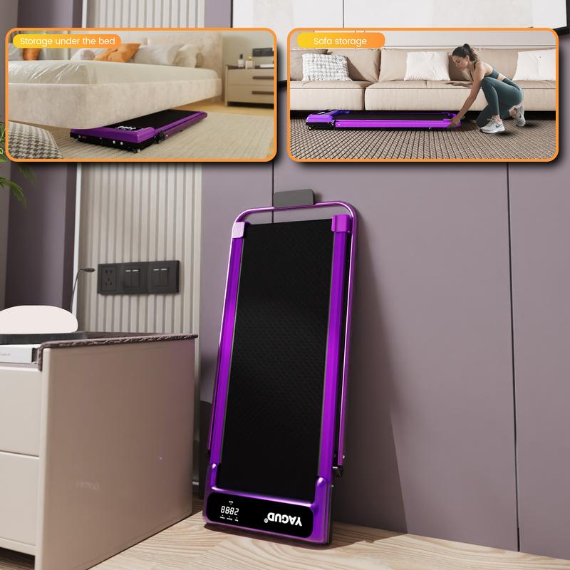 Walking Pad with Handle Bar, Duty Walking/Jogging Exercise Treadmill - Home Gym Workout Equipment - Foldable Under Desk Design