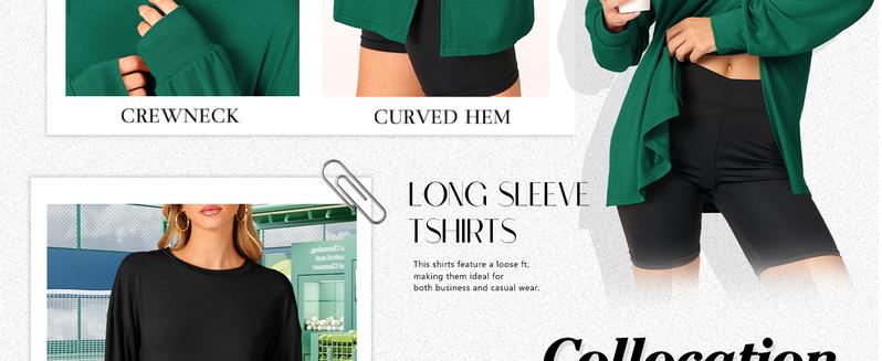 ANRABESS Women's Long Sleeve T shirts Oversized Casual Workout Tunic tops Athletic Gym Shirts Basic Tees 2025 Fall Outfits