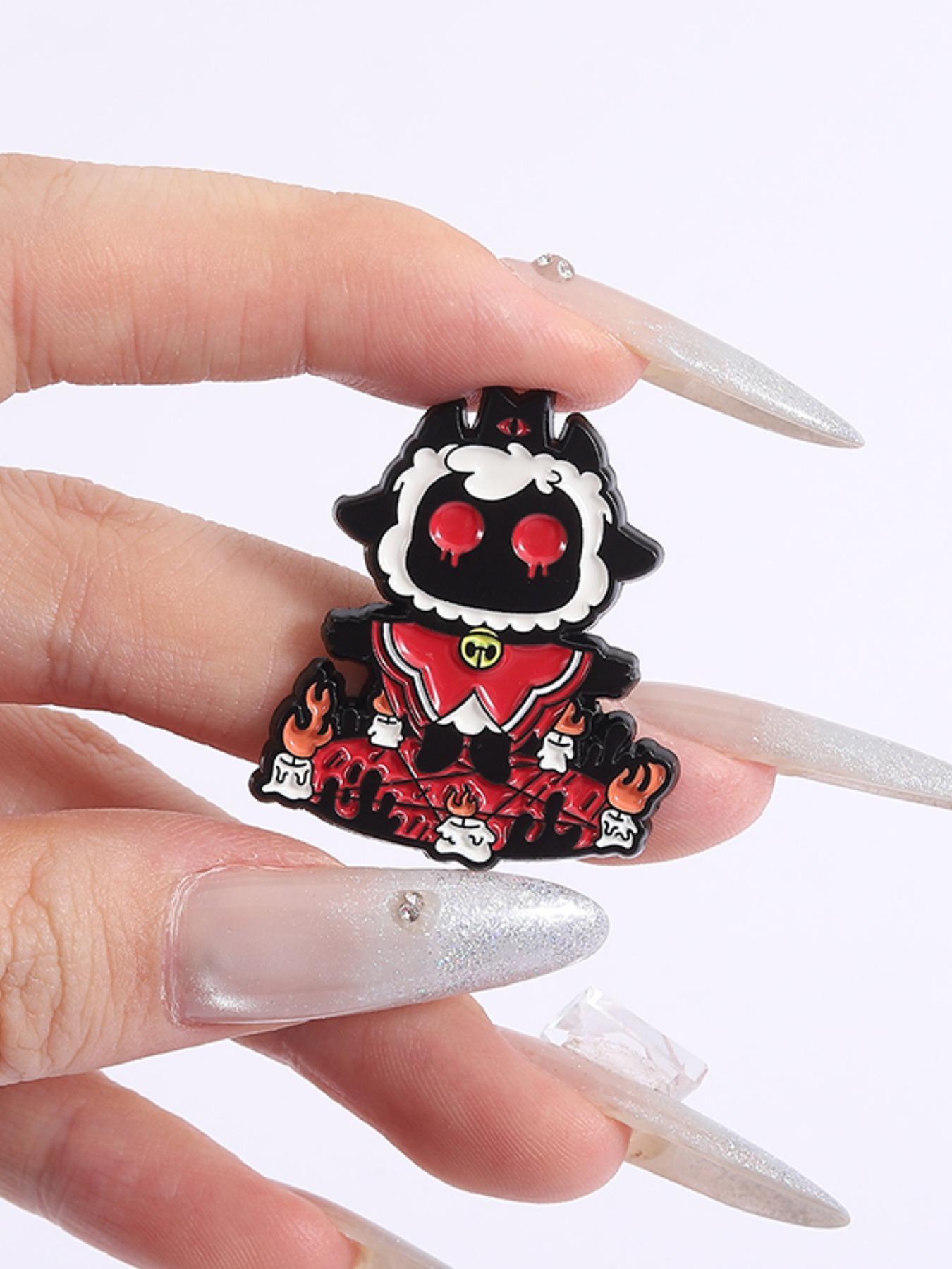 Cult of the Lamb AVG Game Enamel Pin Alloy Brooch Pin Lamb Leader Game Peripheral Metal Brooch Lapel Pins Lapel Backpack Badge Fashion Jewelry Accessories Gift for Gamer Friends