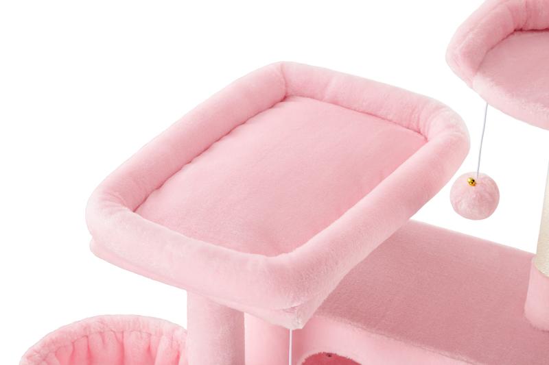 SHA CERLIN 64in Multi-Level Cat Tree Tower with Ladder, Sisal Posts, Cozy Condo, Basket & Top Perch#ChristmasGifts#TikTokShopBlackFriday