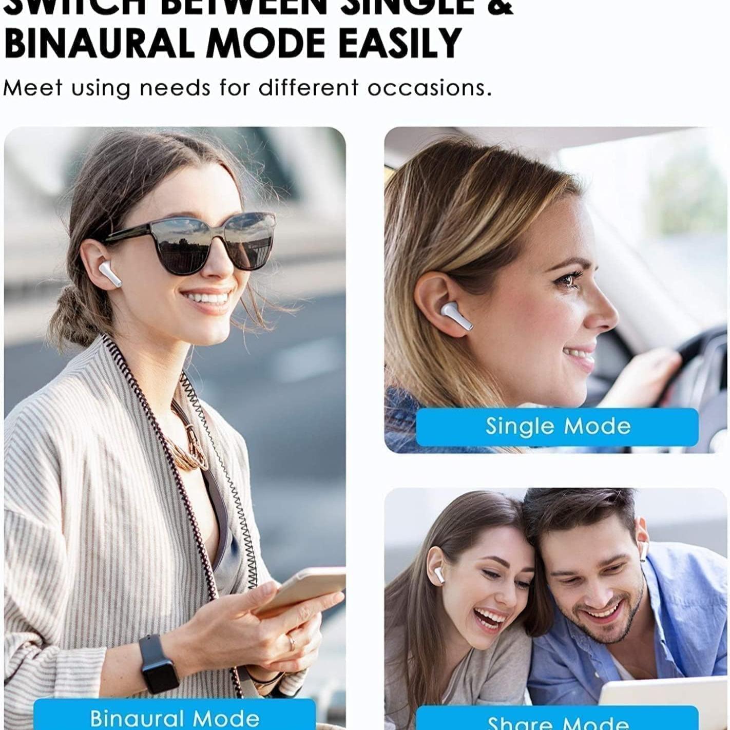 Wireless Earbuds, Low Latency Gaming Headset, High Fidelity, Long Battery Life, Touch Control, 180mah, Perfect Gift