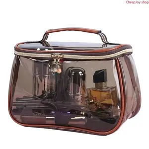 2026 1/2/3/4 Counts Vintage Cosmetic Bag, Large Capacity Transparent Toiletry Bag, Women's Travel Organizer, Makeup Bag, Toiletry Bag, Travel Storage Bag, Makeup Organizer Pouch, Cosmetics Bag, Travel Cosmetic Bags