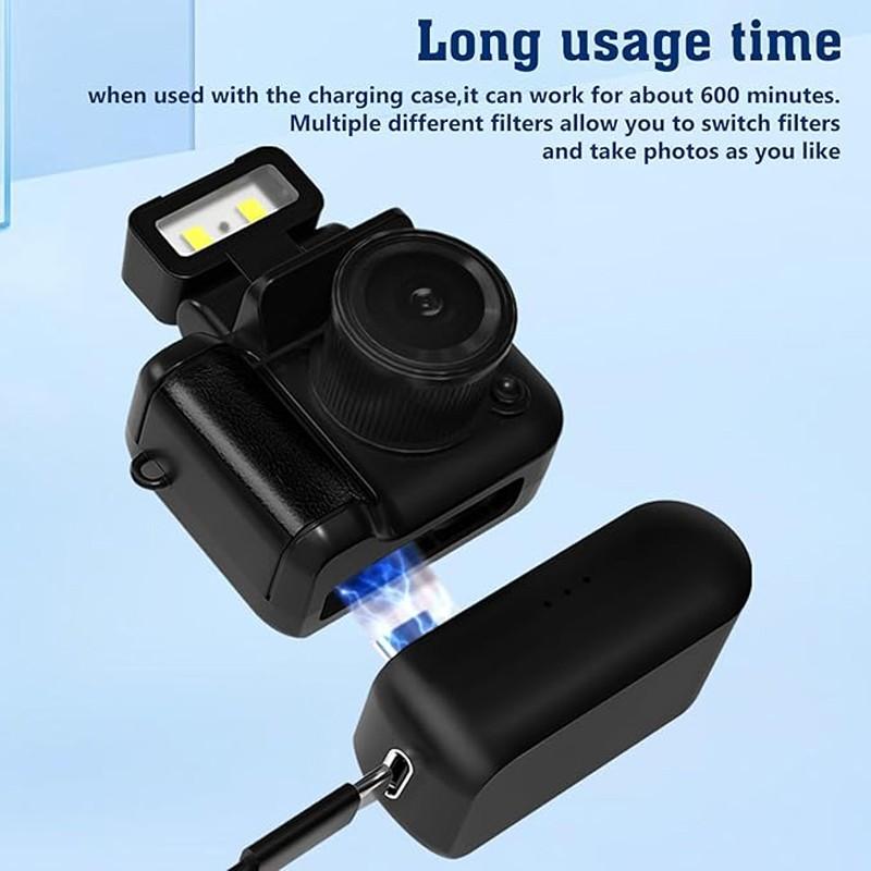 HD Keychain Mini Camera Y4000 1080P, Vintage Camera with 1.44 Inch HD Screen, Long Battery Life, No TF Memory Card Included