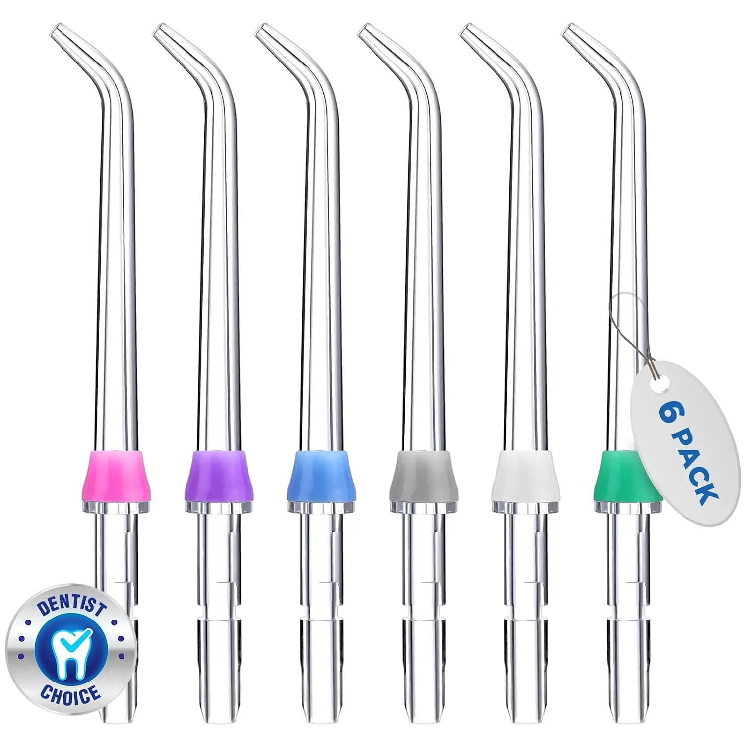 for Replacement Heads, Replacement Tips for Water Flosser, Suitable for Accessories Replacement Tips, for JT-100E(6 Classic Jet Tips)