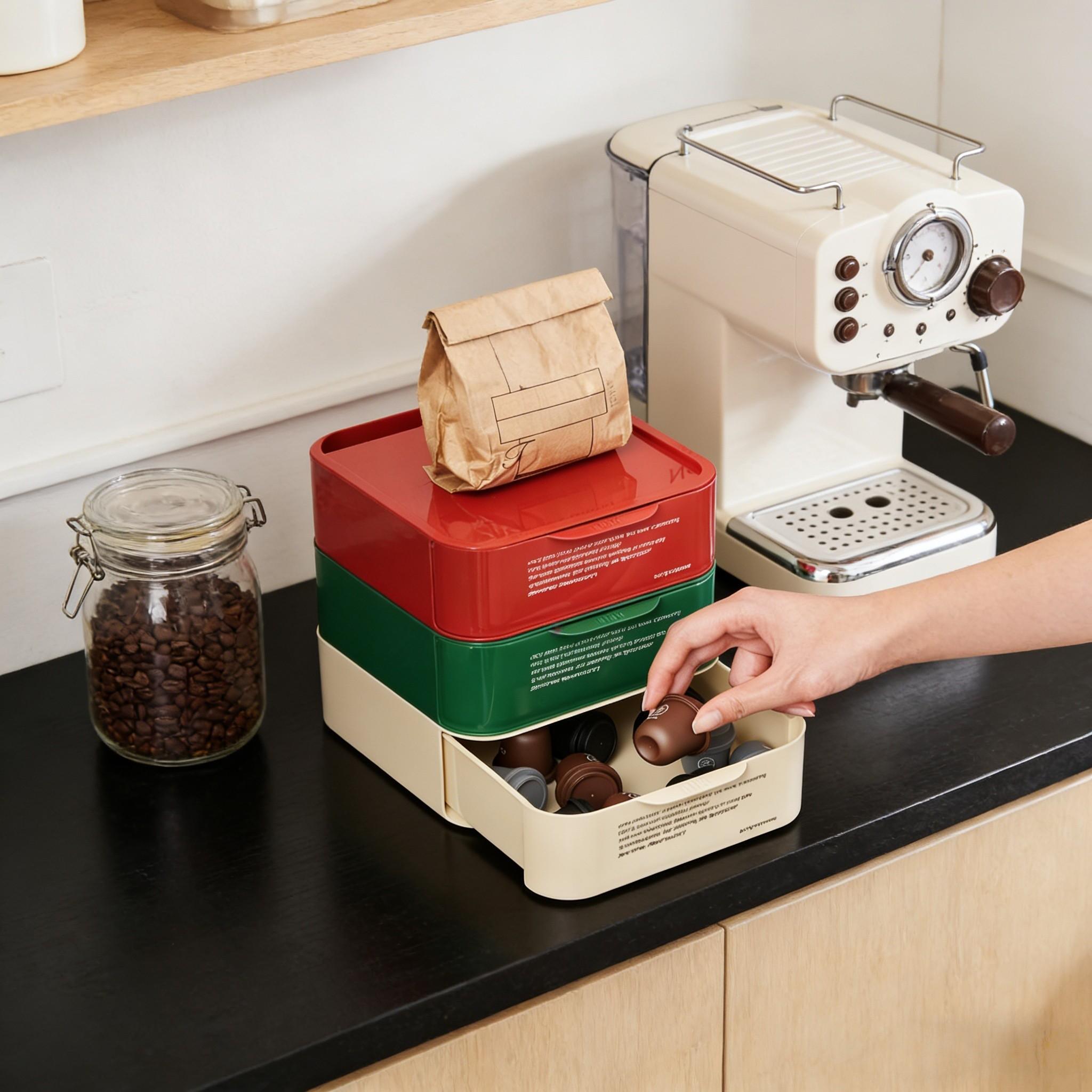 Modular Stackable Drawer Module, Multiple Colors Available, Anti-Slip Base, Vertical Space Saving, Ideal for Stationery, Cosmetics, Medicines