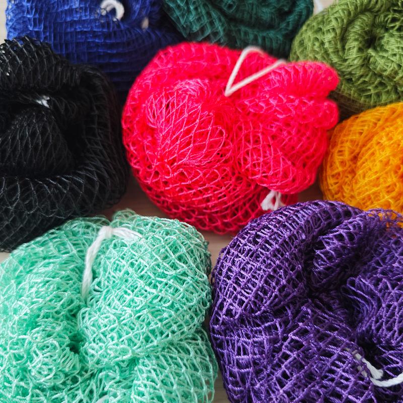 2 PCS Authentic African Exfoliating Net Bath Sponge