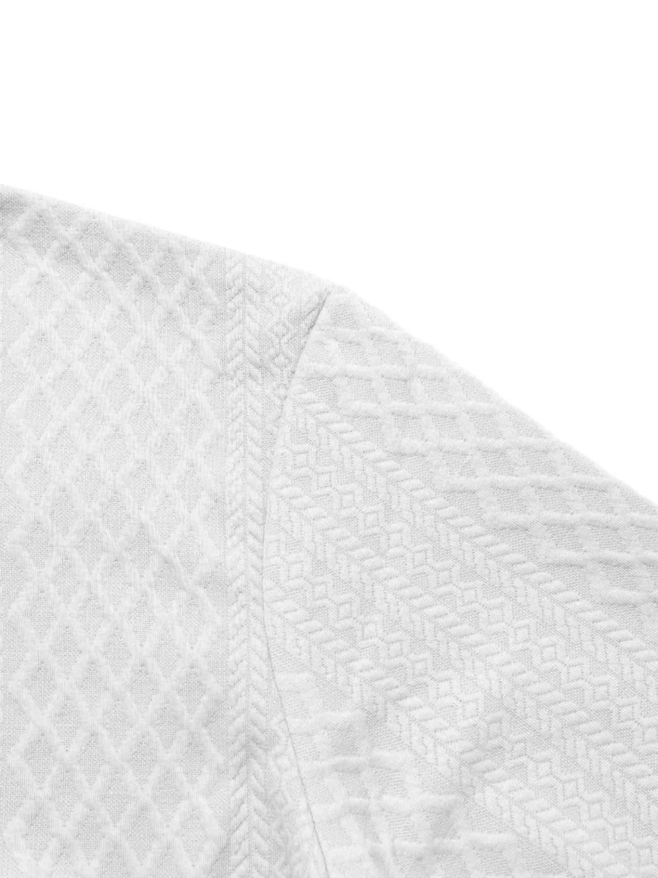 Men's solid color autumn and winter jacquard pattern fashion hoodie, basic soft and comfortable casual loose version of the long sleeve hoodie, suitable autumn and winter seasons, daily wear men's top, street style Sweatshirt