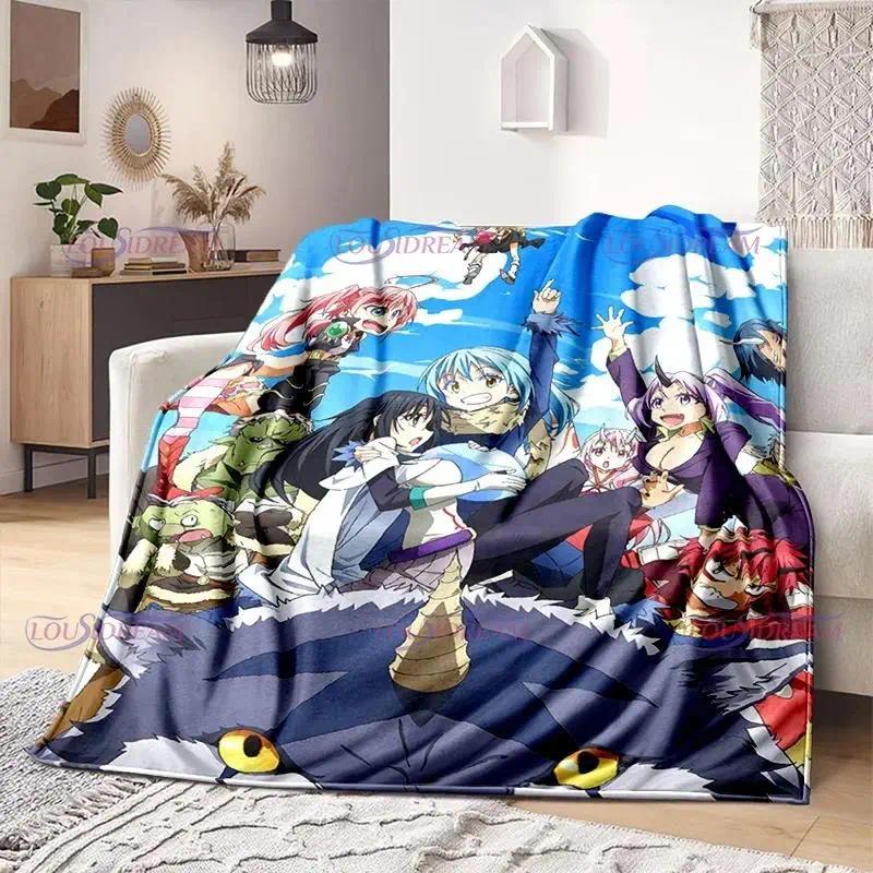 That Time I Got Reincarnated As A Slime Rimuru Tempest Anime Flannel Throw Blanket - Soft Warm All-Season Blanket for Sofa, Home Room & House Decor, Whimsical Home Decor Gift for Anime Fans Teens, Room Decor, Animal Print