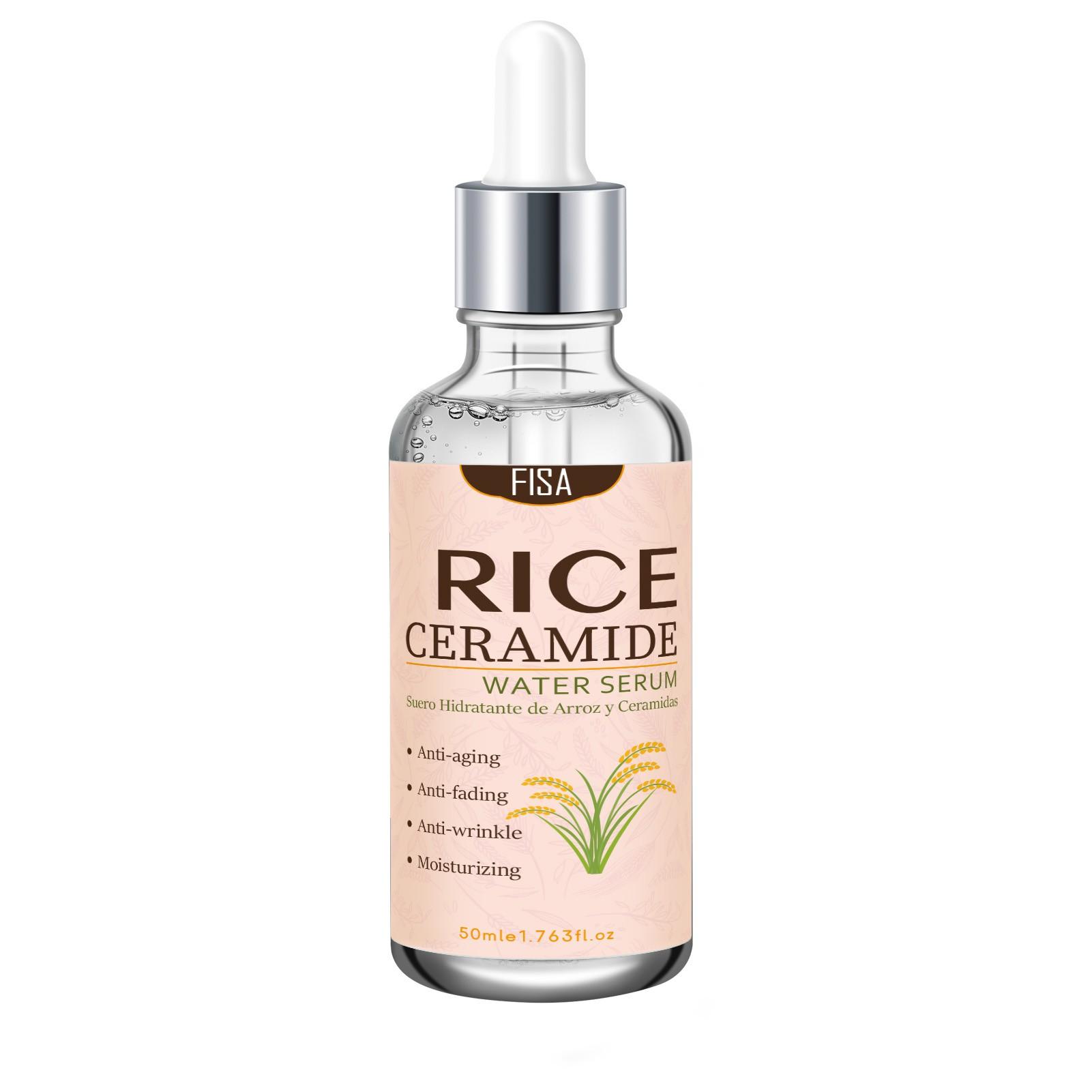 Powerful Rice Ceramide Essence, Tightens Loose Facial Contours, Boosts Skin Elasticity, Deeply Hydrates, Improves Roughness and Dullness