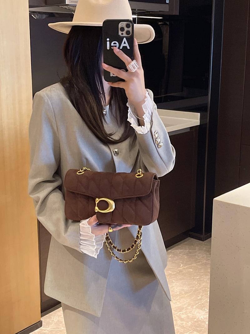Vintage Luxurious Suede Underarm Bag for Women, 2026 New Faux Suede Commuter Chain Crossbody Shoulder Bag, Versatile Single Strap Handbag