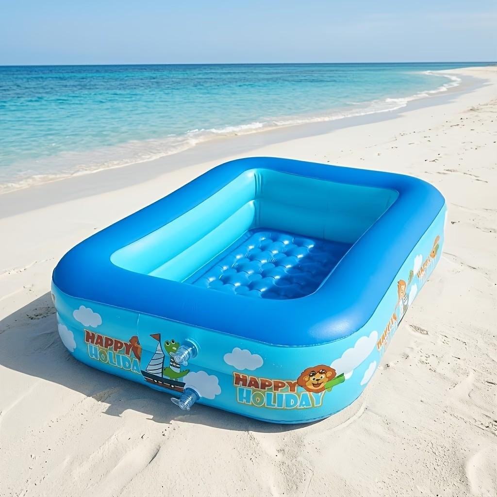 1.2-meter Thickened PVC Inflatable Swimming Pool, Portable Outdoor Camping Inflatable Pool, Kiddie Pool, Essential for Family Fun in Gardens, Lawns, and Indoor/Outdoor Summer Parties