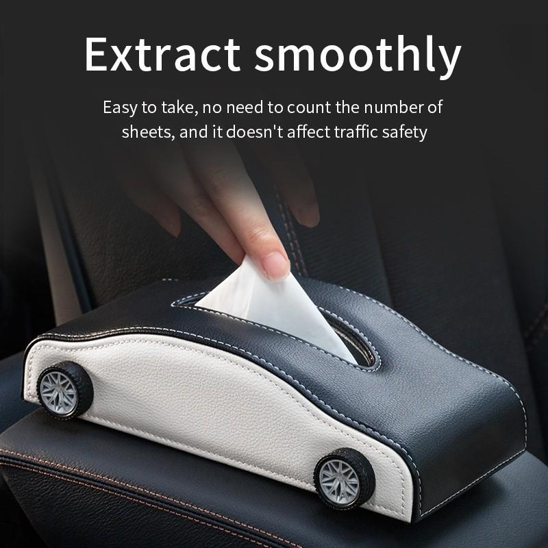 Creative Armrest Box Paper Towel Holder, Sports Car Design Car Paper Towel Box, High-End Automotive Paper Towel Dispenser