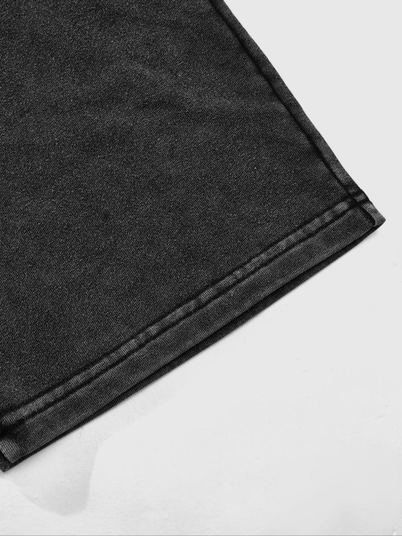 Comfortable Cotton Fabric, Thorn Print Casual Pants, New Autumn Winter Straight Leg Men's Pants, Sports Wide-Leg Sweatpants