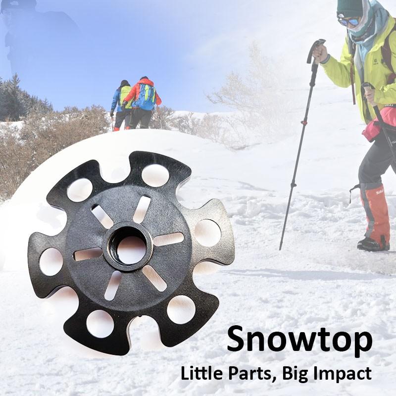 Trekking Pole Snow Basket Universal Anti-Sink Mud Basket, Walking Stick Snow Prevent Tray, Lightweight Hiking Pole Replacement Accessories for Outdoor Camping Hiking Mountaineering