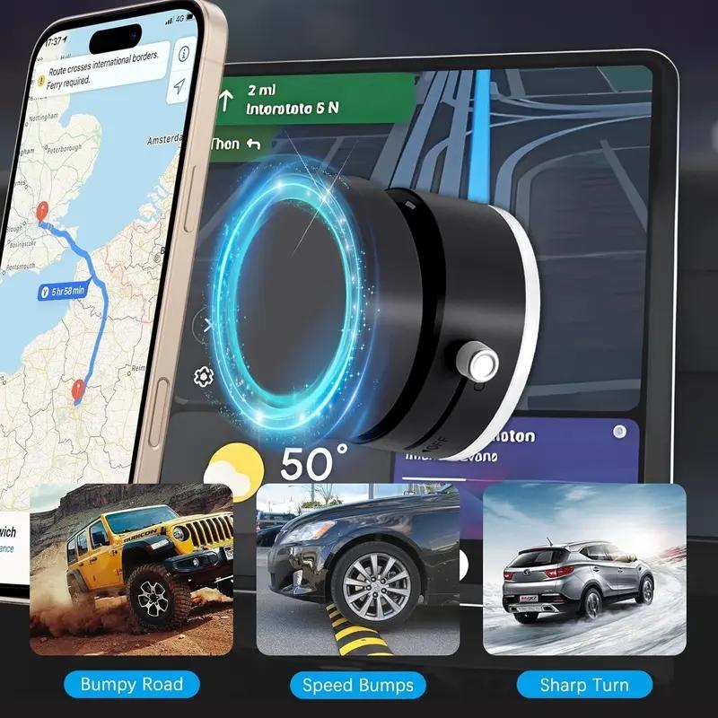 Vacuum Magnetic Suction Phone Holder, 2025 New Magnetic Suction Phone Mount, Foldable Portable Double-Sided Vacuum Magnetic adsorption Adjustable Universal Smartphone Holder Mobile Phone Holder for All Phones