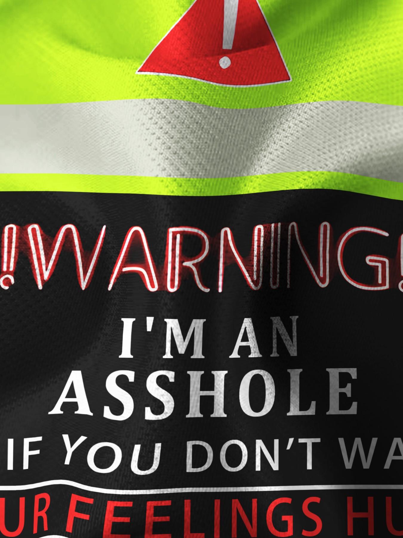 Men's Fluorescent Warning Reflective Stripe T-Shirt, Funny Workwear Style, Half Sleeve, Casual Fashion, Long Length