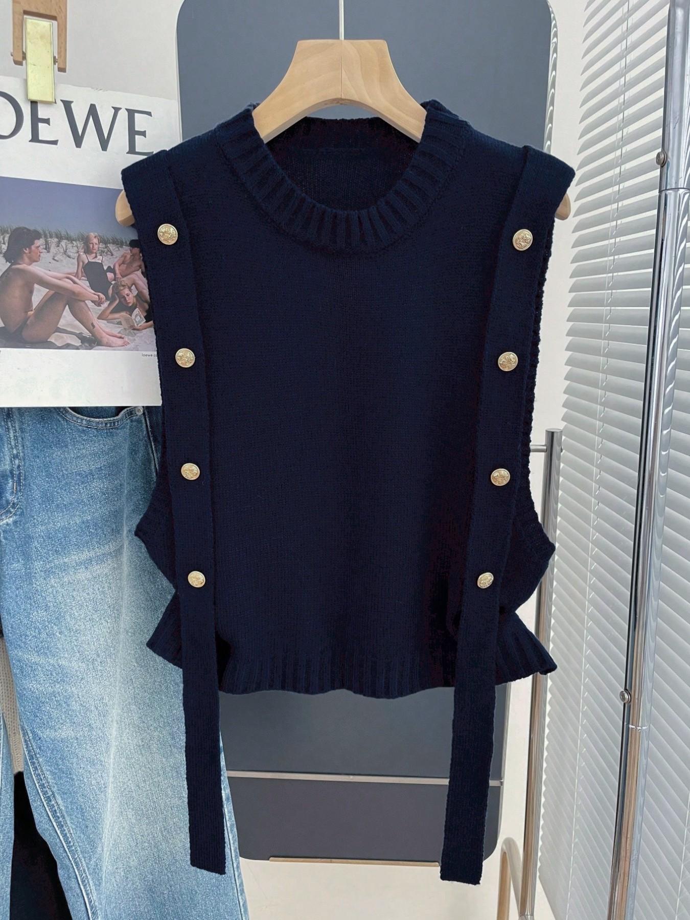 Women's Sweater Vest Top, Spring & Summer, Stylish Casual Ladies' Clothing, Perfect for Outdoor Wear, Trendy Women's Knitwear Women's Sweater Vest Top, Spring & Summer, Stylish Casual Ladies' Clothing, Perfect for Outdoor Wear, Trendy Women's Knitwear