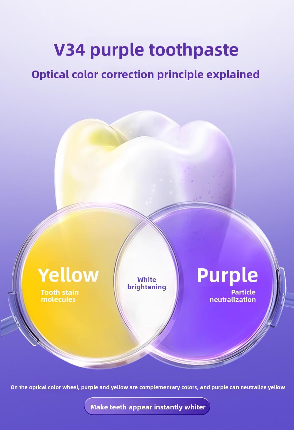 Purple whitening patches 14 pairs - Teeth Brightener Strips free of peroxides and safe for enamel, suitable for sensitive teeth, painless macular corrector, natural color enhancement, making smiles brighter, for daily and travel use
