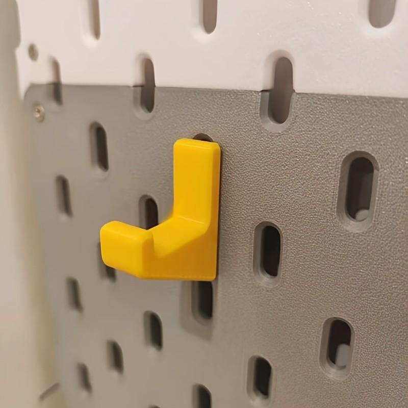 Pegboard Wall Mount Organizer, Durable Bracket & Hook Set for Organized Workspace, Garage Tool Storage, Ideal for Garage & Home Use