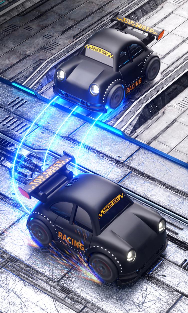 BRRRRT Smart Drift Car Upgrade Edition, customizable, remote-controlled drift car, equipped with magnetic accessories for quick swapping, includes interchangeable tires, features light and sound effects, perfect Christmas gift for adults and children.