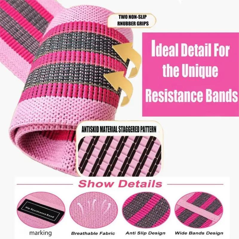 [TikTokShopBlackFriday]Sports Exercise Resistance Loop Band Set, 3Counts Elastic Squat Resistance Band, Yoga Stretch Strap, Gym Exercise Equipment For Home Workout,Christmas Gifts,hashtag,TikTokShopCyberMonday, Workout Bands