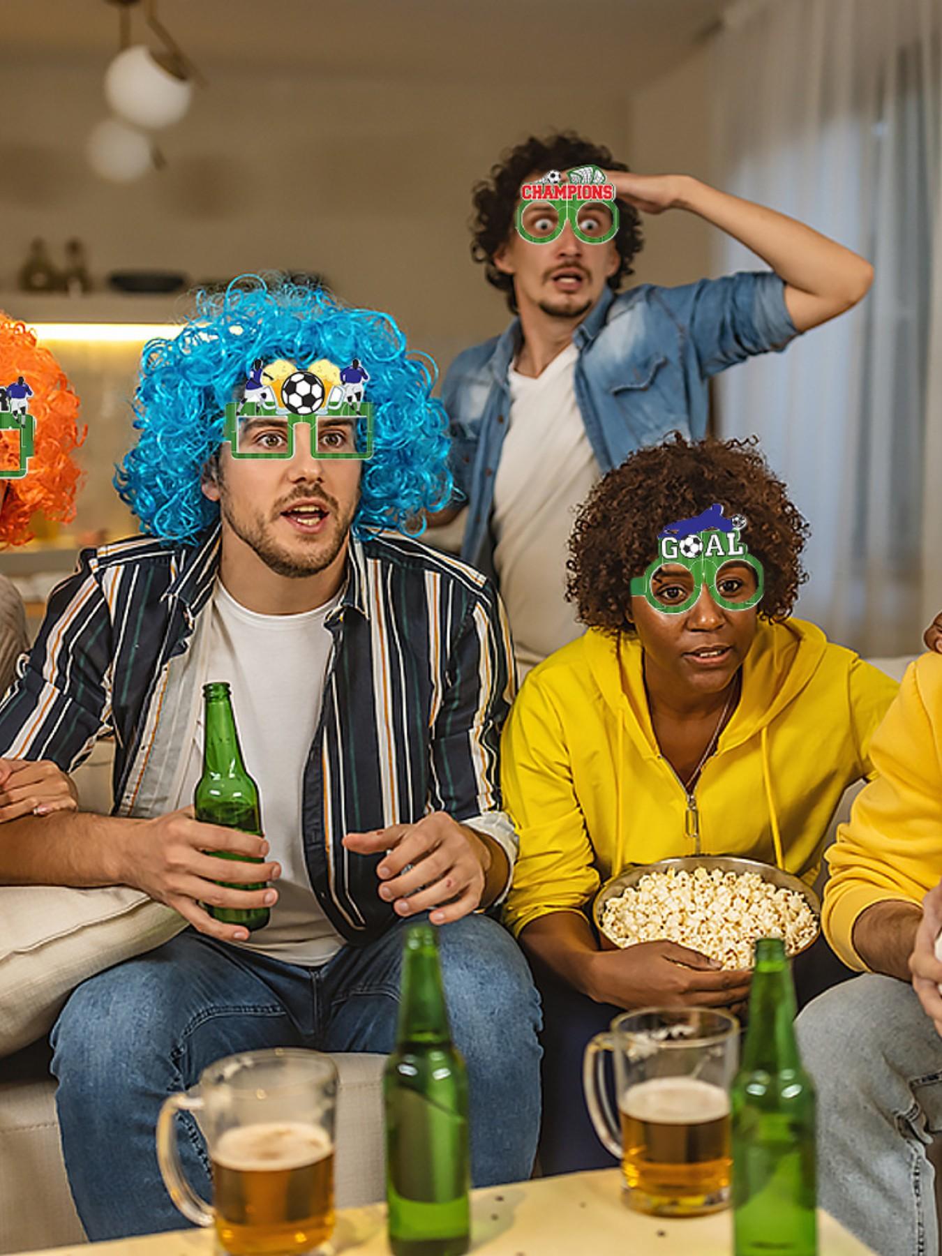 World Cup Football Glasses Theme Party Decorations, Us Canada Mexico, Cheer Props, Felt Glasses Frames, Perfect for Photos