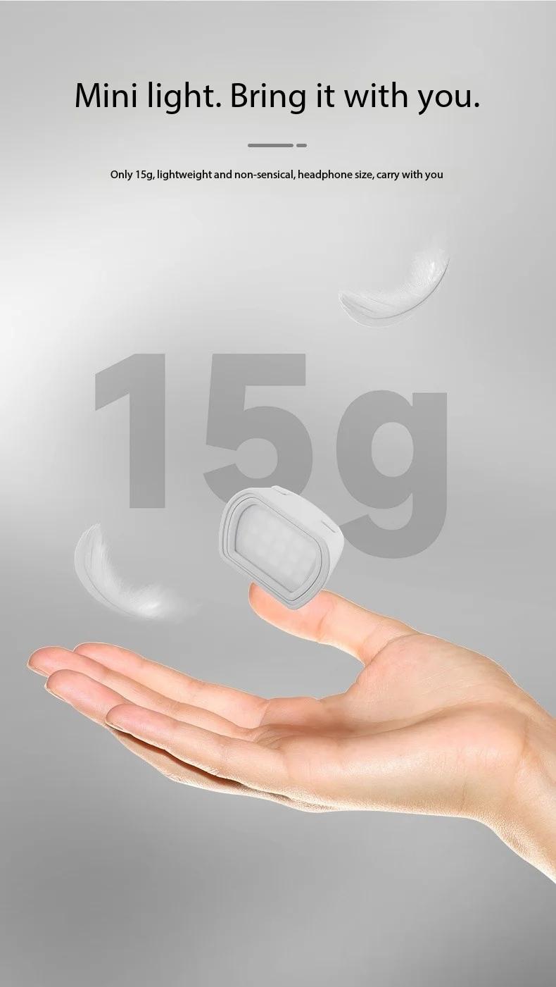 Neewer M21 Magnetic Light for Dji Pocket 3, Portable Quick-Release Mini Light, Vlogging Gear, Camera Accessory, Sports Camera Flashlight