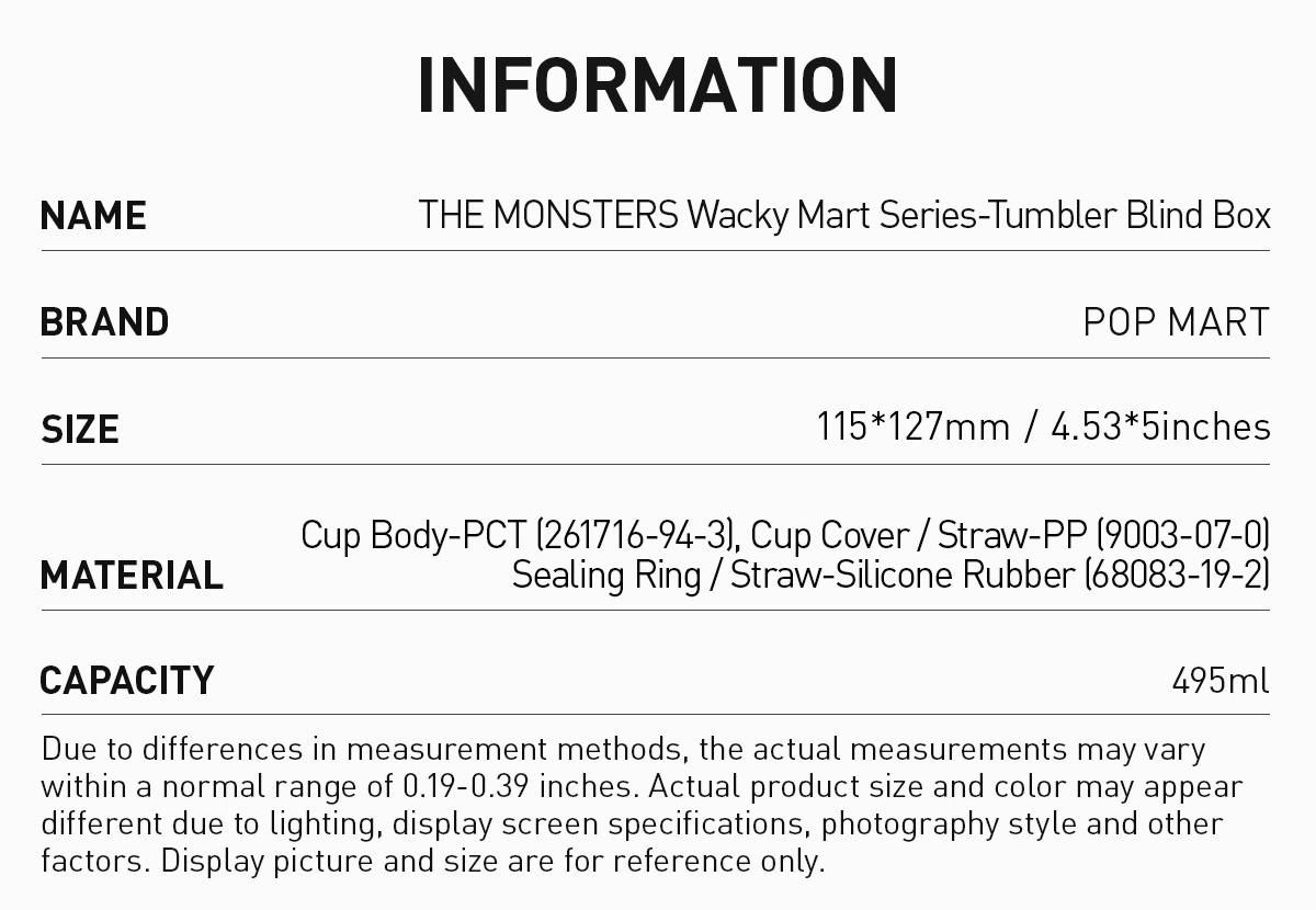 POP MART THE MONSTERS Wacky Mart Series-Tumbler Blind Box