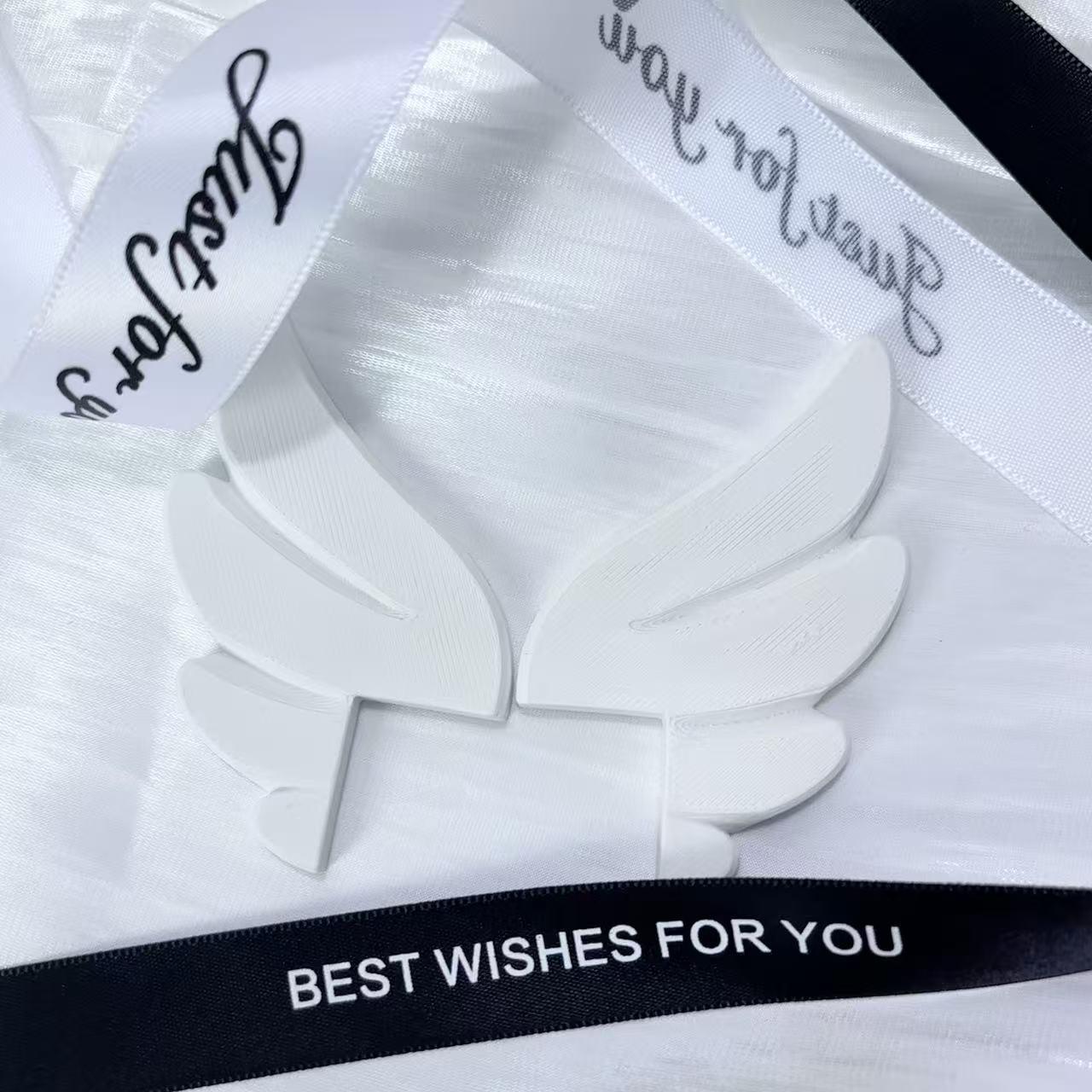 Angel Wings Screen Decoration for Monitor TV Car Display Aesthetic Desk Setup Cute Room Decor