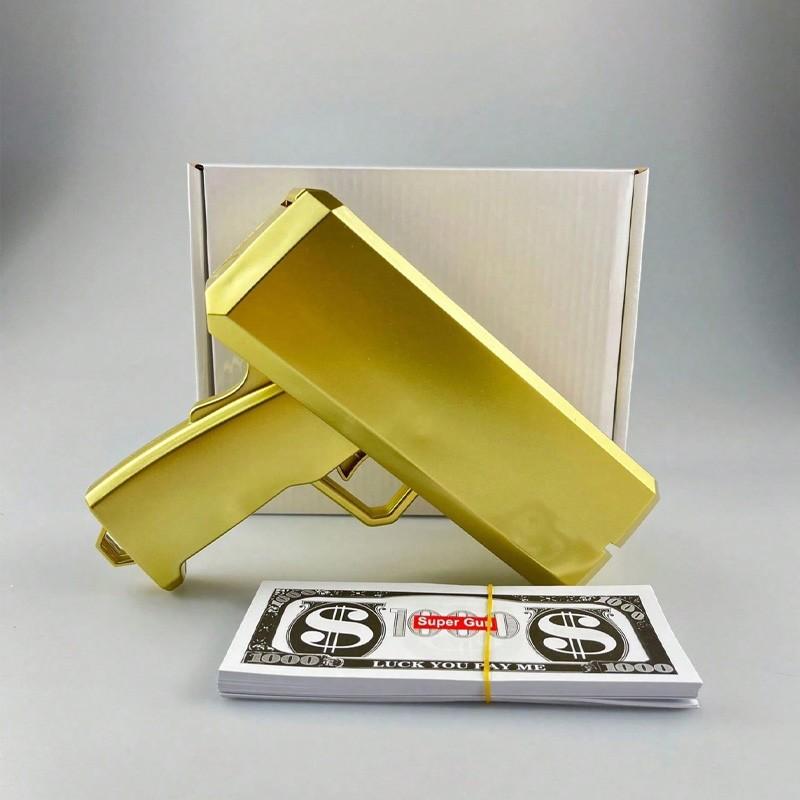 Reusable Money Gun with Realistic Banknotes, Perfect Party Prop for Weddings and Events, Fun Wedding Decoration Accessory