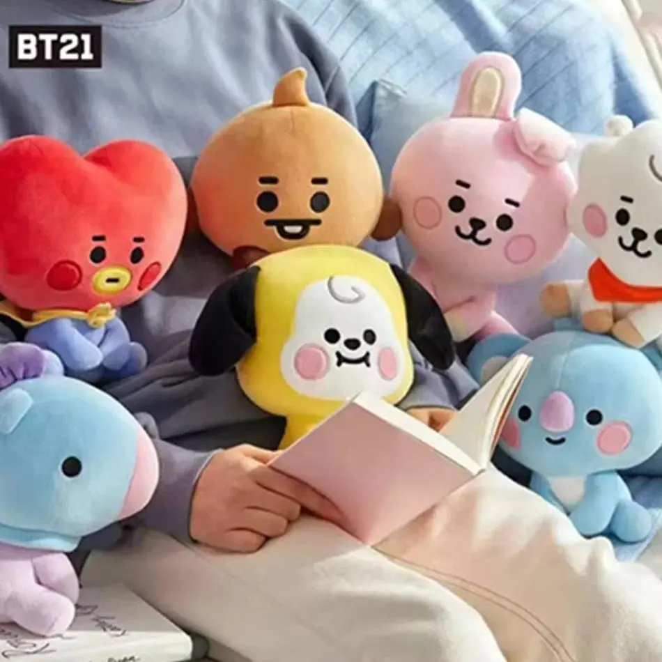 B-T-21 Plush Toy Cartoon Animal Tata Koay Shooky Mang Cooky Key Mobile Phone Pendant Office Relaxation Toy Friend Gift Backpack