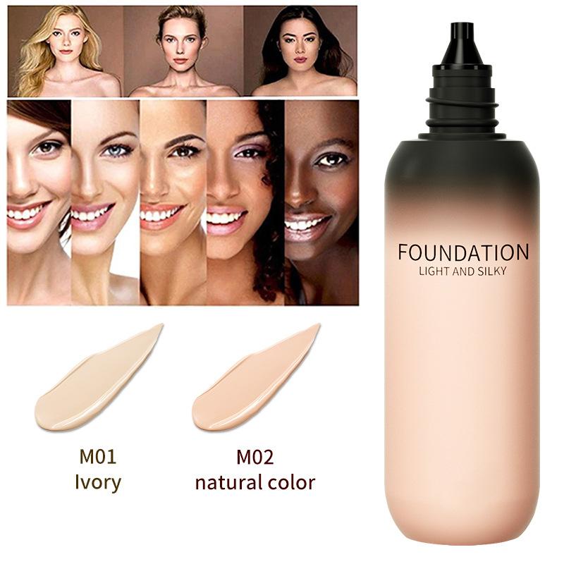 No More Touch-Ups!Longwear Liquid Foundation (Turn Up The Base) – Full Coverage, Waterproof&Sweat-Proof, Soft Matte Silicone-Free Blur cc creme Matte Full Coverage Pressed Powder Foundation Pro Filtr Soft Matte Liquid Foundation mystique makeup primer