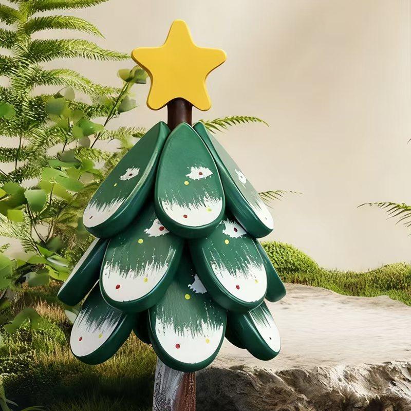 Wooden Insulation Tree Set, Heat-Resistant Table Mats, Wooden Coasters, Christmas Tree Design, Pot Pad Cup Holder, Modern Simple Plate Mat, Holiday Gift