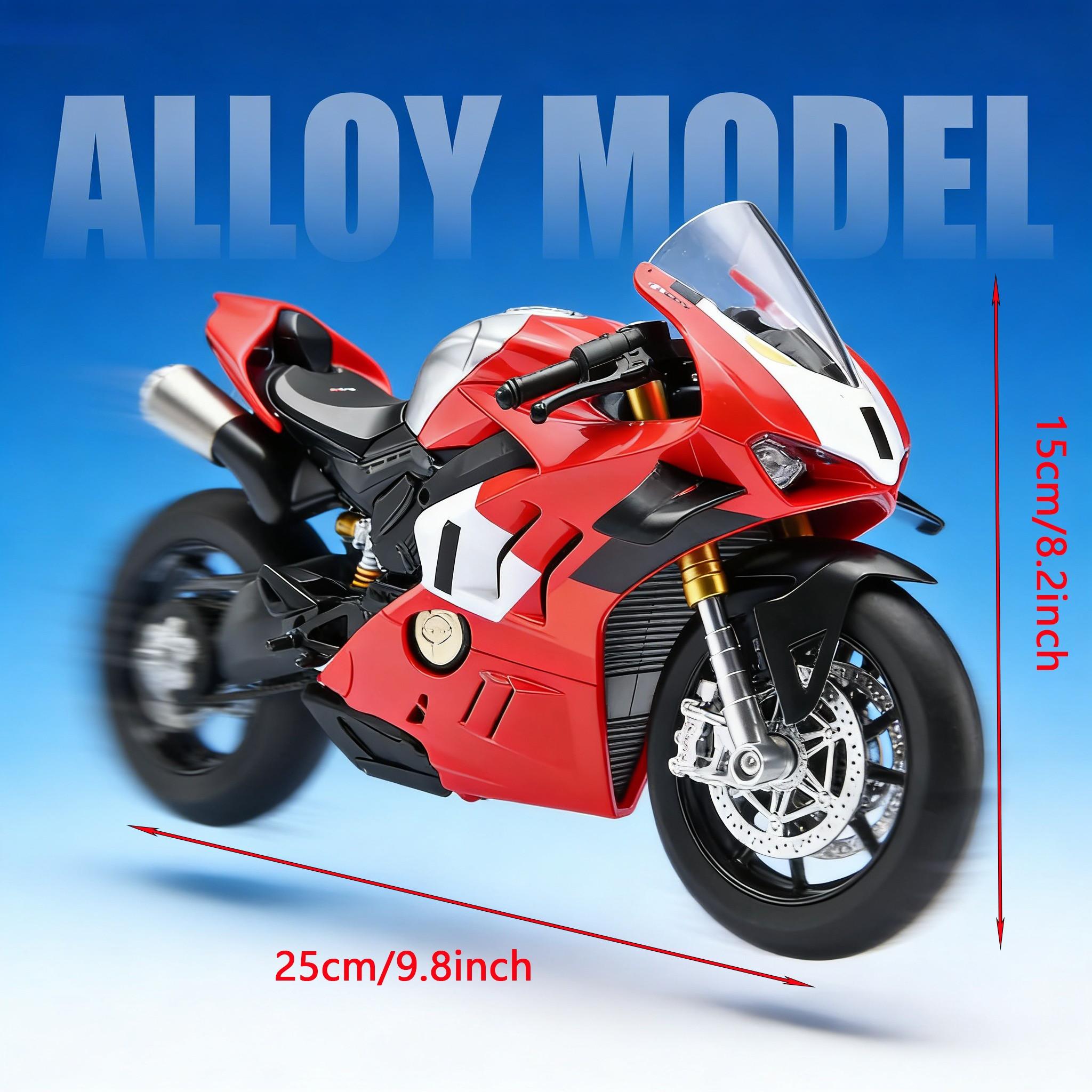 XLG Compatible for 1:6 H2R alloy die-cast motorcycle model, Diecast metal model, with jet and sound effects and display stand, Motorcycle Collection, Gift, Toy Moto Bike for Kids and Collectors Ages 8 and up, gifts for couples, friends and family