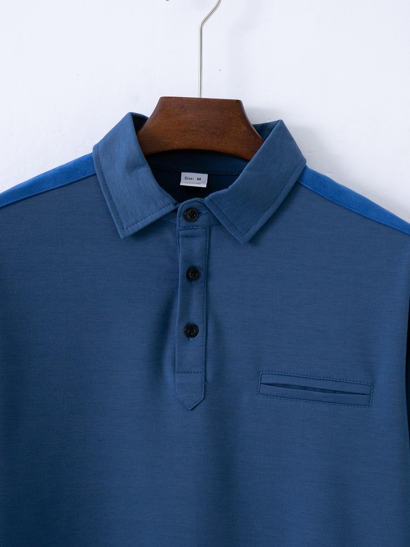 Outdoor Sports Muscle Tee Long Sleeve, Arm Pockets Shoulder Patch Design, Men's Athletic Top, Comfortable and Stylish Clothing