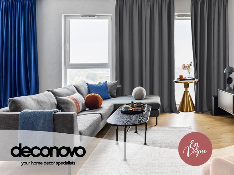 Deconovo Rod Pocket Curtains (2 Panels, 85%-95% Light Blocking) – Thermal Insulated & Soundproof Drapes for Living Room, Bedroom & Home Office