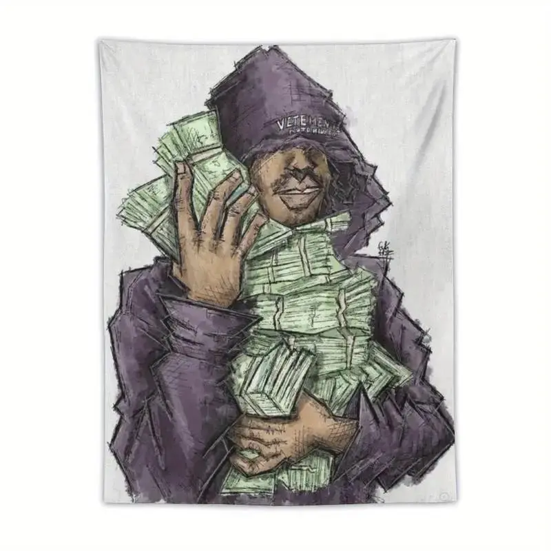 [LUCKI Rapper Tapestry] LUCKI American Flag Tapestry | Easy Hang, Durable, Ideal for Man Caves, Dorm Decor, Outdoor Parties, No Electricity Needed, Perfect Gift for Men & Women boys room decor tapestry y2k room decor home accessories