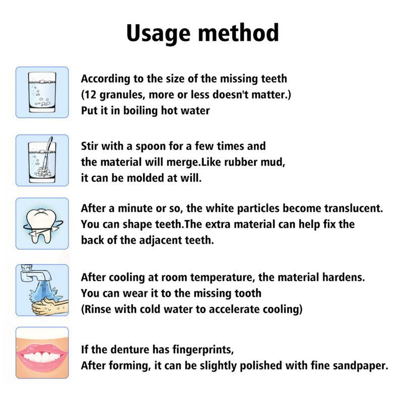 Shapeable dentures 30ml, dental glue, film,makeup, temporary filling, dental glue, falsefilling, broken teeth, gaps filling