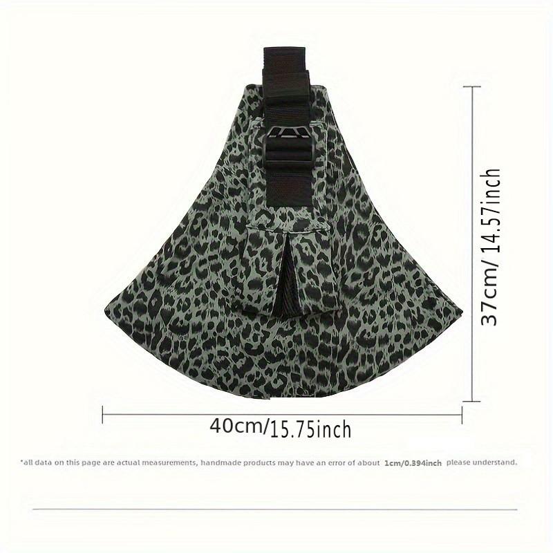 Baby Carrier Slung, Portable Lightweight Anti-Slip Bottom Seat, Leopard Print Design, Unisex Infant & Toddler Wear, Travel, 10-30 Lbs Capacity