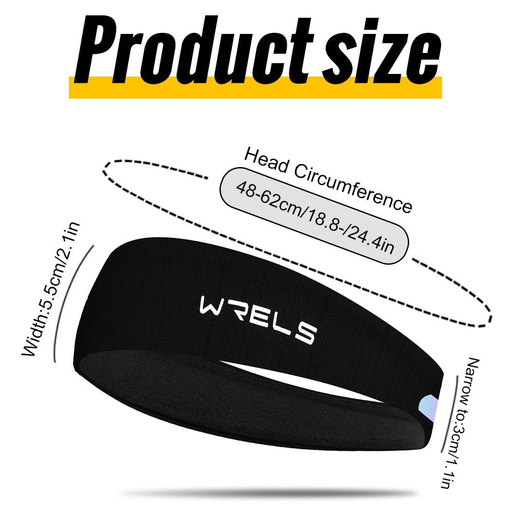 High Elastic Durable Reflective Sweat-Wicking Quick-Dry Hairband, Comfortable Adjustable Hairband for Fitness Running Outdoor Hiking Sports