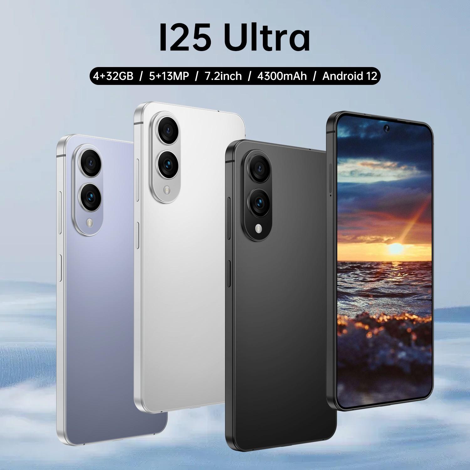 I25 Ultra Android 12 Smartphone, 7.2 Inch Large Screen, Octa-Core Processor, 4g Full Network, Dual Sim, 4GB+32GB RAM, 4300mah Battery, HD Camera