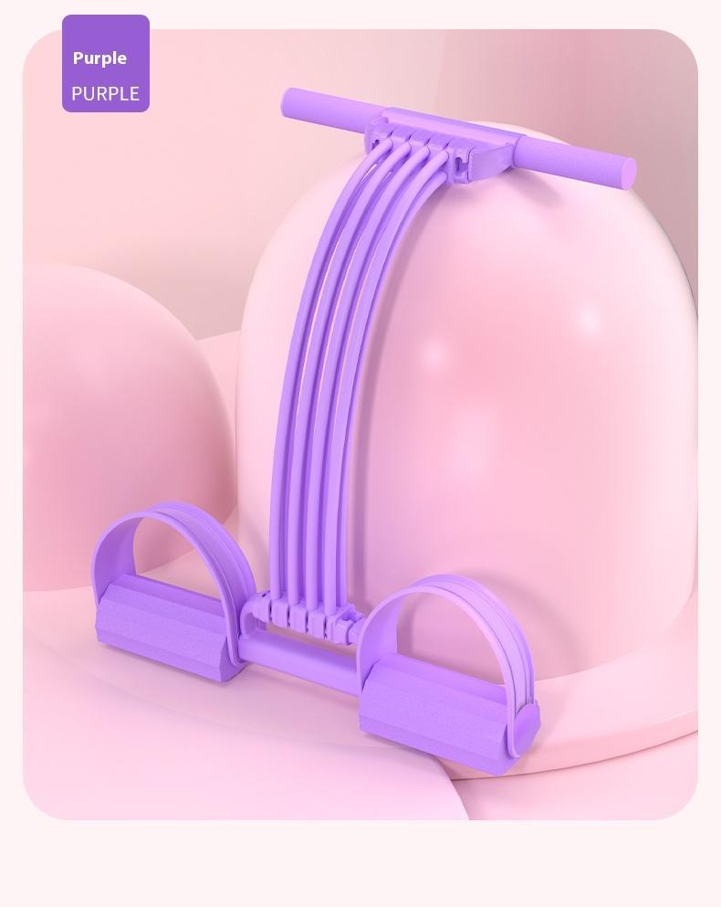 Multifunction Tension Rope, 8-Tube Elastic Yoga Pedal Puller Resistance Band, Elastic Pull Rope Fitness, Full-Body Workout atHome Gym, Exercise Sit-up, Yoga, Abdominal Training