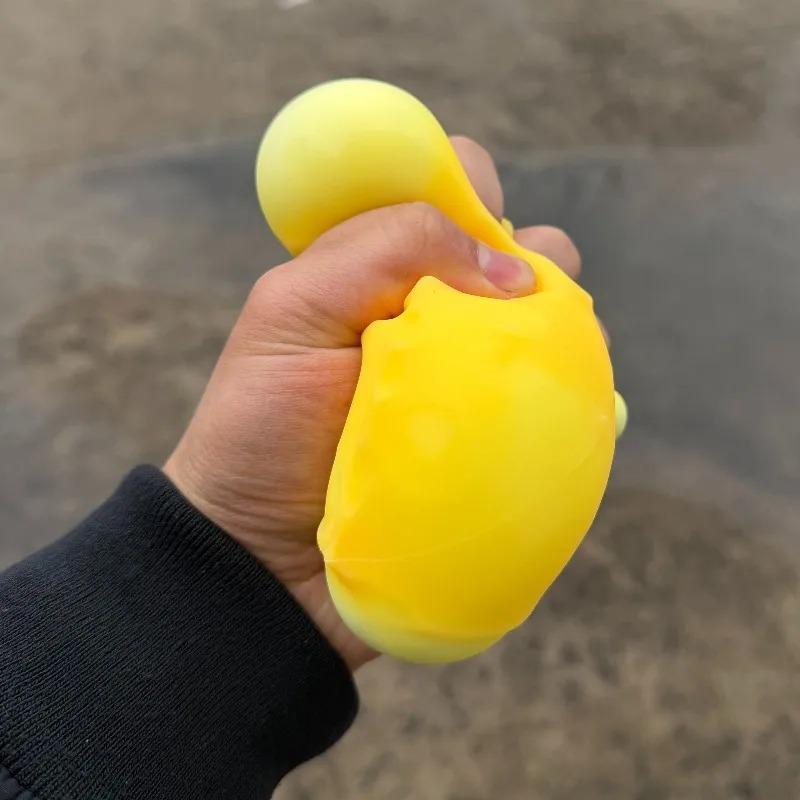 Cheese Cube Stress Ball Shapeable Squeeze Decor Non-Bounce ASMR Sensory Anti-Stress Relief Gadget Gifts