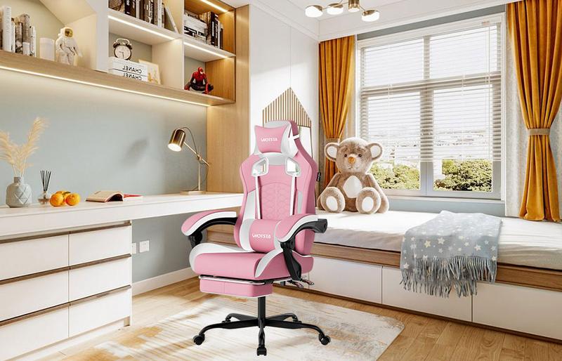 SUIKDA Gaming chair for home use, reclining office chair, student dormitory gaming chair, comfortable chair for long periods of sitting, height-adjustable office chair
