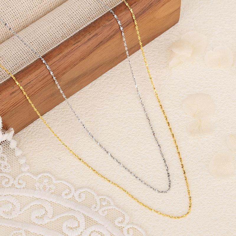 Universal Boxed Chopard Chain 40-55cm Long Chain, with Small Hole Pendant DIY Necklace Universal Chain Gift for Girlfriend