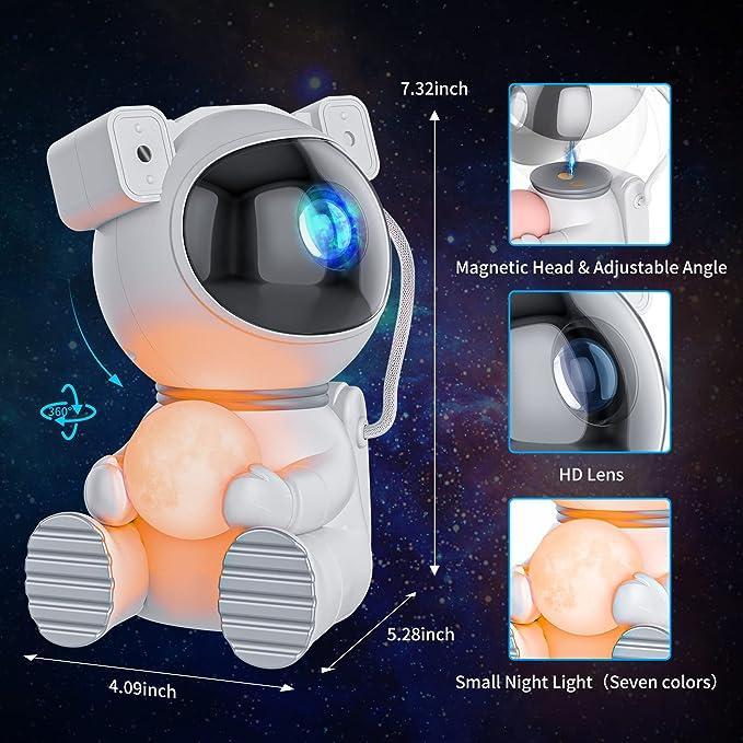 Astronaut Galaxy Projector, Star Projector for Bedroom, LED Night Light for Kids Room with Timer and Remote, Room Decor Aesthetic, Home Decor, Gifts for Adults, Teens, Christmas, Birthday Christmas gift#fathersdaygifts