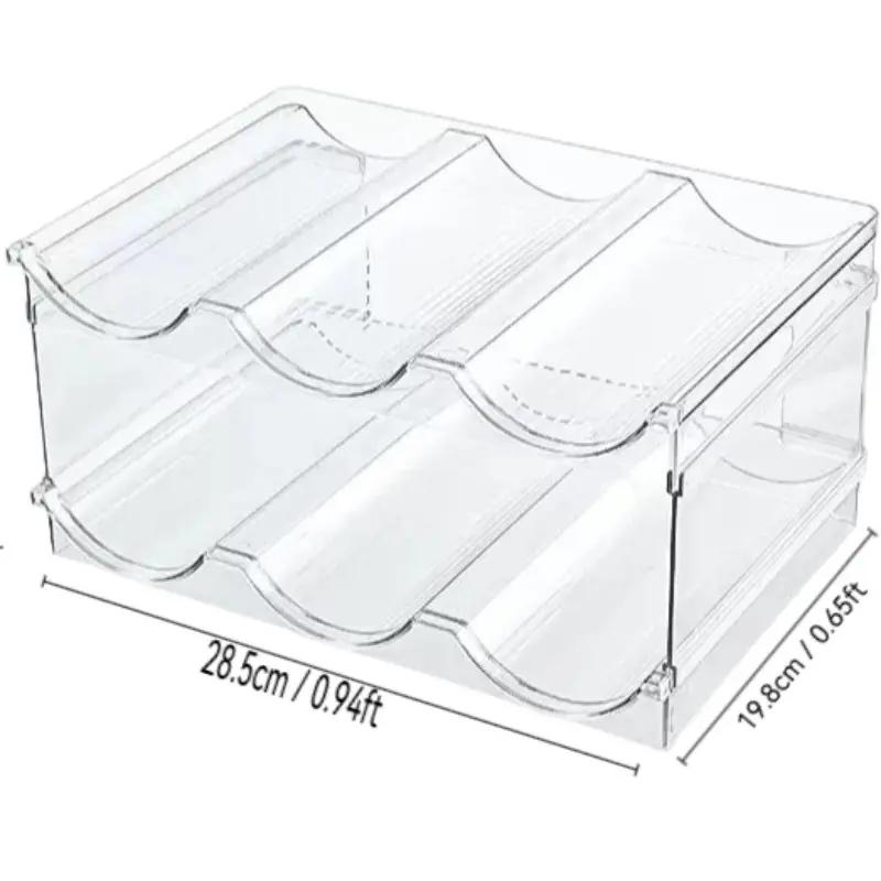 Transparent Water Cup Organizer Rack, Drink Bottle Display Stand, Stackable Wine Holder, Insulated Mug Shelf, Multi-Functional Storage Solution