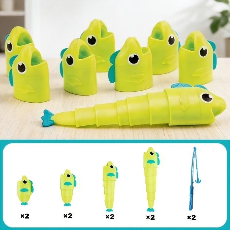 Educational Insights Reel Big Catch Fishing Game - Math Counting & Measurement STEM Toy| Fun Family Party Game| Competitive Betting Game for Friends & Couples| Catch the Longest Fish Challenge, Ages 3-99+